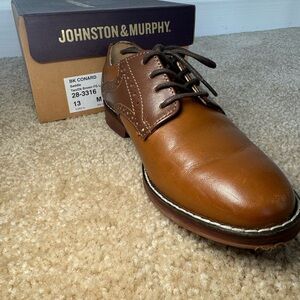 Johnston & Murphy Tan Leather Oxfords